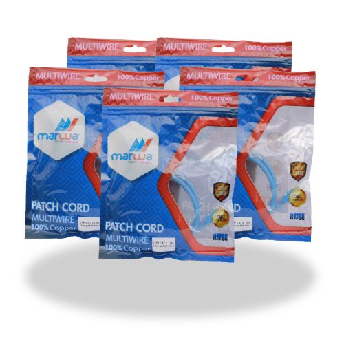 Patch Cord Utp Cat Metro Azul Tienda Marwa